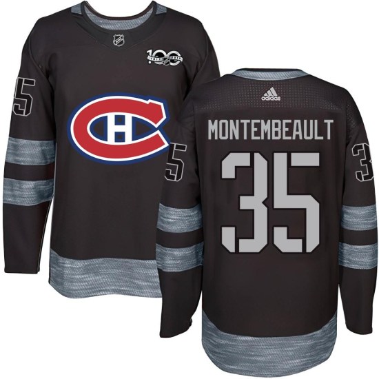 Sam Montembeault Montreal Canadiens Youth Authentic 1917-2017 100th Anniversary Jersey - Black