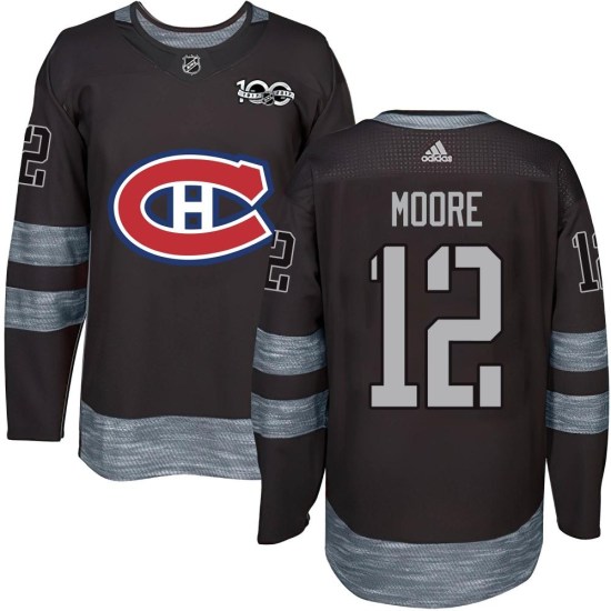 Dickie Moore Montreal Canadiens Youth Authentic 1917-2017 100th Anniversary Jersey - Black