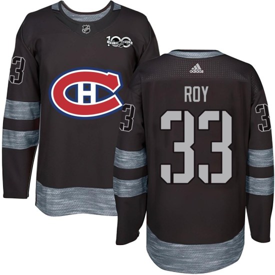 Patrick Roy Montreal Canadiens Youth Authentic 1917-2017 100th Anniversary Jersey - Black