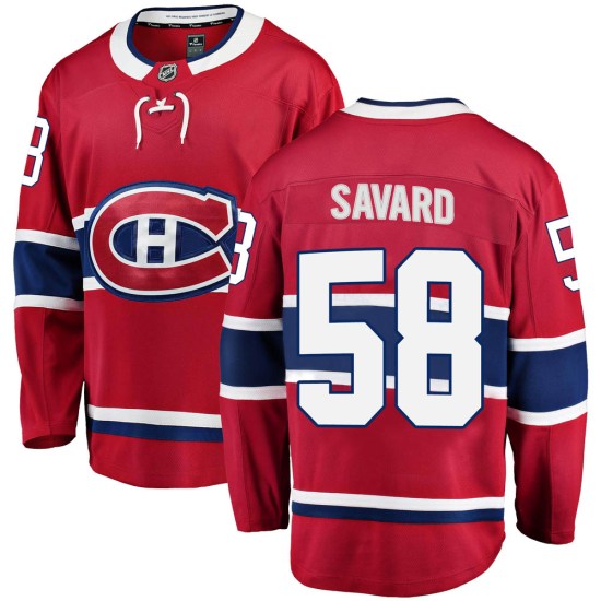 David Savard Montreal Canadiens Breakaway Home Fanatics Branded Jersey - Red