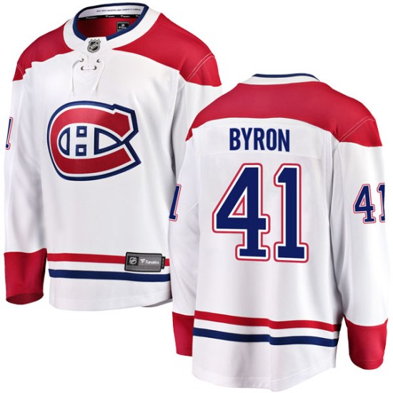 Paul Byron Montreal Canadiens Youth Breakaway Away Fanatics Branded Jersey - White
