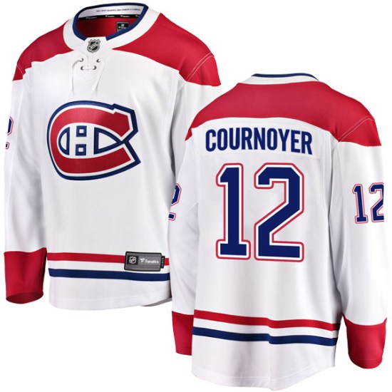 Yvan Cournoyer Montreal Canadiens Youth Breakaway Away Fanatics Branded Jersey - White