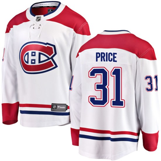 Carey Price Montreal Canadiens Youth Breakaway Away Fanatics Branded Jersey - White