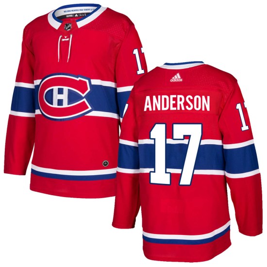 Josh Anderson Montreal Canadiens Authentic Home Adidas Jersey - Red
