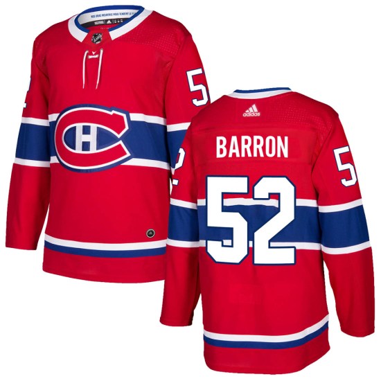 Justin Barron Montreal Canadiens Authentic Home Adidas Jersey - Red