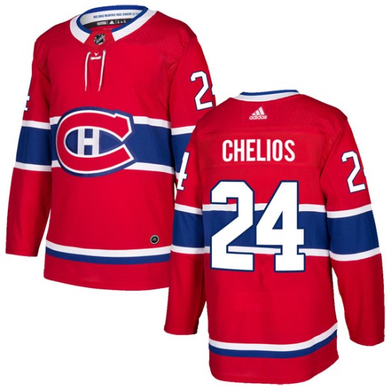 Chris Chelios Montreal Canadiens Authentic Home Adidas Jersey - Red