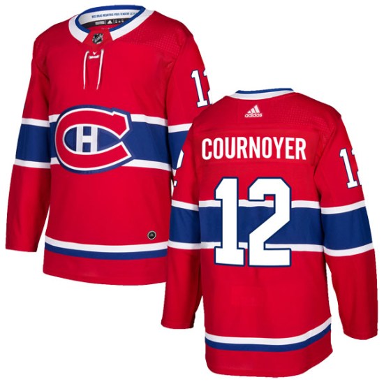 Yvan Cournoyer Montreal Canadiens Authentic Home Adidas Jersey - Red