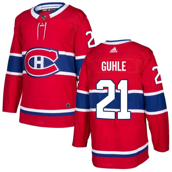 Kaiden Guhle Montreal Canadiens Authentic Home Adidas Jersey - Red