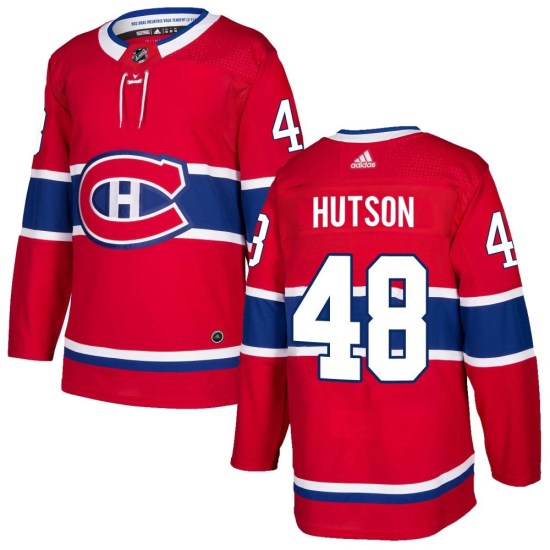 Lane Hutson Montreal Canadiens Authentic Home Adidas Jersey - Red