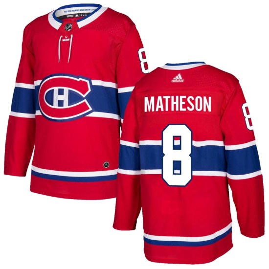 Mike Matheson Montreal Canadiens Authentic Home Adidas Jersey - Red