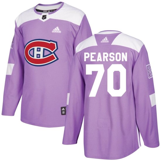 Tanner Pearson Montreal Canadiens Authentic Fights Cancer Practice Adidas Jersey - Purple