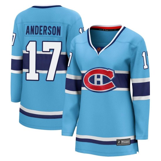Josh Anderson Montreal Canadiens Women's Breakaway Special Edition 2.0 Fanatics Branded Jersey - Light Blue