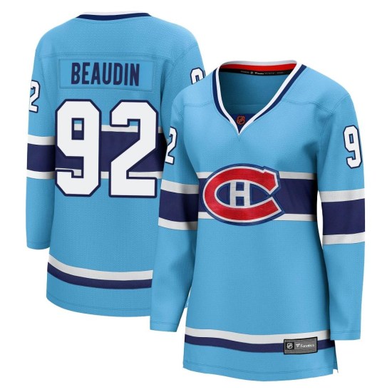 Nicolas Beaudin Montreal Canadiens Women's Breakaway Special Edition 2.0 Fanatics Branded Jersey - Light Blue