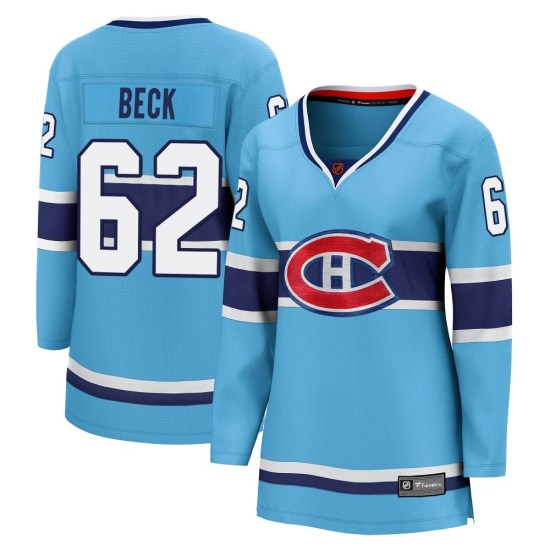 Owen Beck Montreal Canadiens Women's Breakaway Special Edition 2.0 Fanatics Branded Jersey - Light Blue