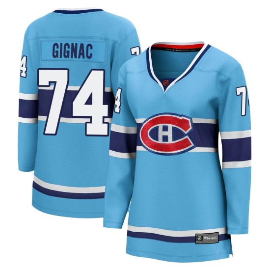 Brandon Gignac Montreal Canadiens Women's Breakaway Special Edition 2.0 Fanatics Branded Jersey - Light Blue