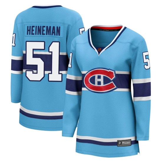 Emil Heineman Montreal Canadiens Women's Breakaway Special Edition 2.0 Fanatics Branded Jersey - Light Blue