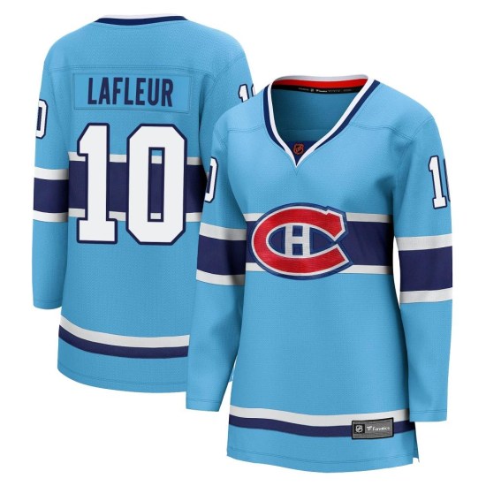 Guy Lafleur Montreal Canadiens Women's Breakaway Special Edition 2.0 Fanatics Branded Jersey - Light Blue