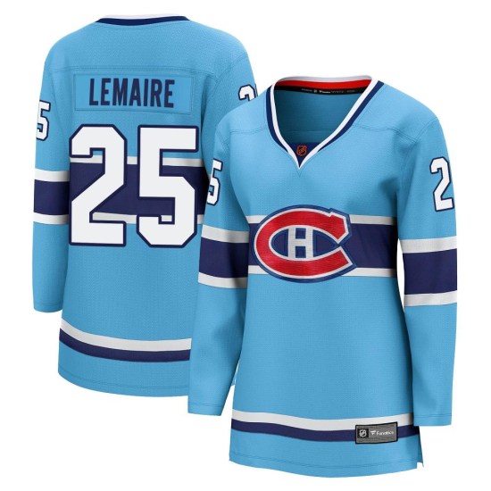 Jacques Lemaire Montreal Canadiens Women's Breakaway Special Edition 2.0 Fanatics Branded Jersey - Light Blue