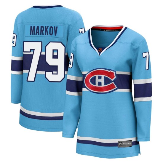 Andrei Markov Montreal Canadiens Women's Breakaway Special Edition 2.0 Fanatics Branded Jersey - Light Blue