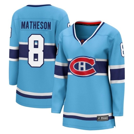 Mike Matheson Montreal Canadiens Women's Breakaway Special Edition 2.0 Fanatics Branded Jersey - Light Blue