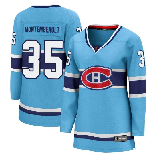 Sam Montembeault Montreal Canadiens Women's Breakaway Special Edition 2.0 Fanatics Branded Jersey - Light Blue