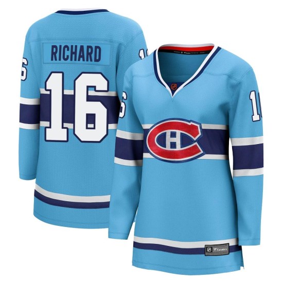 Henri Richard Montreal Canadiens Women's Breakaway Special Edition 2.0 Fanatics Branded Jersey - Light Blue