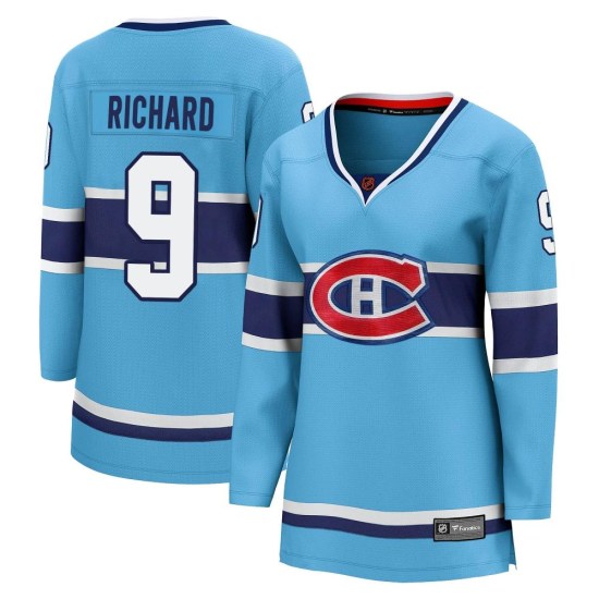 Maurice Richard Montreal Canadiens Women's Breakaway Special Edition 2.0 Fanatics Branded Jersey - Light Blue