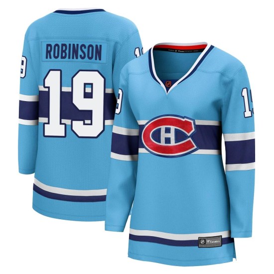 Larry Robinson Montreal Canadiens Women's Breakaway Special Edition 2.0 Fanatics Branded Jersey - Light Blue