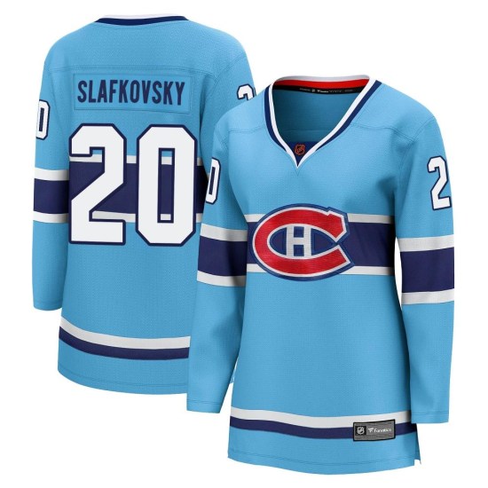 Juraj Slafkovsky Montreal Canadiens Women's Breakaway Special Edition 2.0 Fanatics Branded Jersey - Light Blue