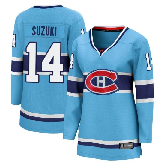 Nick Suzuki Montreal Canadiens Women's Breakaway Special Edition 2.0 Fanatics Branded Jersey - Light Blue