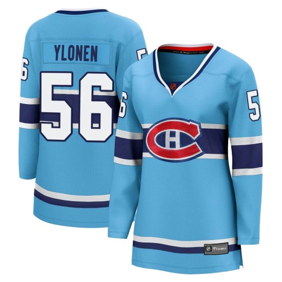 Jesse Ylonen Montreal Canadiens Women's Breakaway Special Edition 2.0 Fanatics Branded Jersey - Light Blue