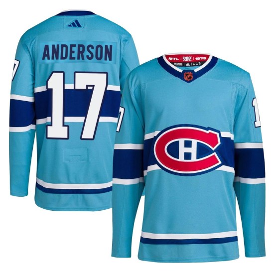 Josh Anderson Montreal Canadiens Authentic Reverse Retro 2.0 Adidas Jersey - Light Blue