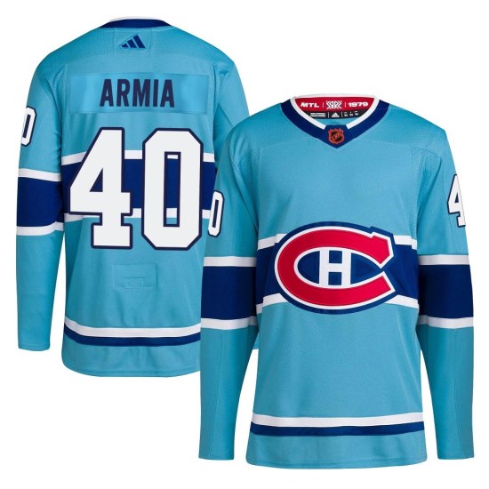 Joel Armia Montreal Canadiens Authentic Reverse Retro 2.0 Adidas Jersey - Light Blue