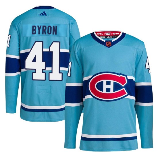 Paul Byron Montreal Canadiens Authentic Reverse Retro 2.0 Adidas Jersey - Light Blue