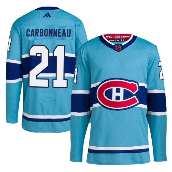 Guy Carbonneau Montreal Canadiens Authentic Reverse Retro 2.0 Adidas Jersey - Light Blue