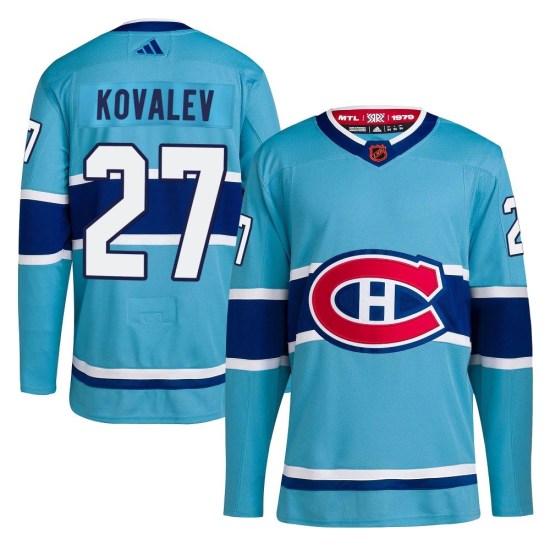 Alexei Kovalev Montreal Canadiens Authentic Reverse Retro 2.0 Adidas Jersey - Light Blue