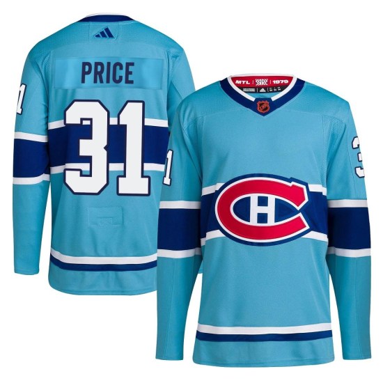 Carey Price Montreal Canadiens Authentic Reverse Retro 2.0 Adidas Jersey - Light Blue