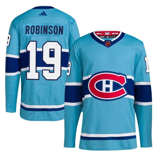 Larry Robinson Montreal Canadiens Authentic Reverse Retro 2.0 Adidas Jersey - Light Blue