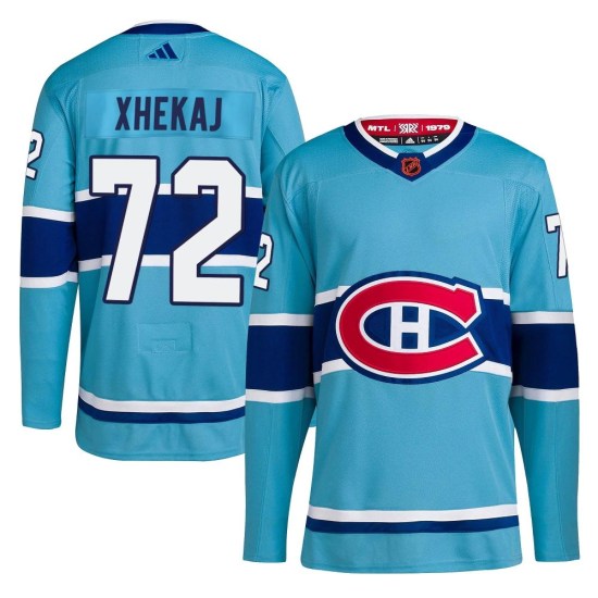Arber Xhekaj Montreal Canadiens Authentic Reverse Retro 2.0 Adidas Jersey - Light Blue