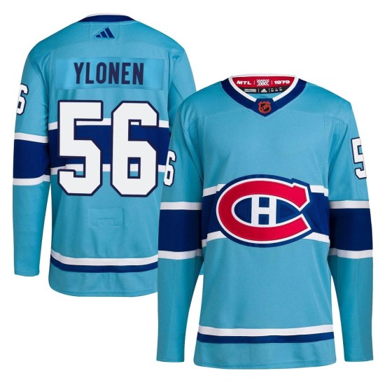 Jesse Ylonen Montreal Canadiens Authentic Reverse Retro 2.0 Adidas Jersey - Light Blue
