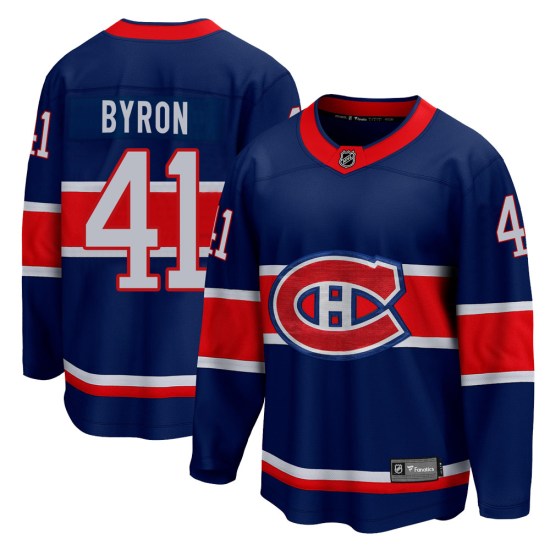 Paul Byron Montreal Canadiens Youth Breakaway 2020/21 Special Edition Fanatics Branded Jersey - Blue