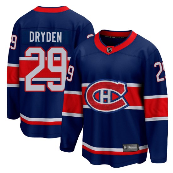 Ken Dryden Montreal Canadiens Youth Breakaway 2020/21 Special Edition Fanatics Branded Jersey - Blue