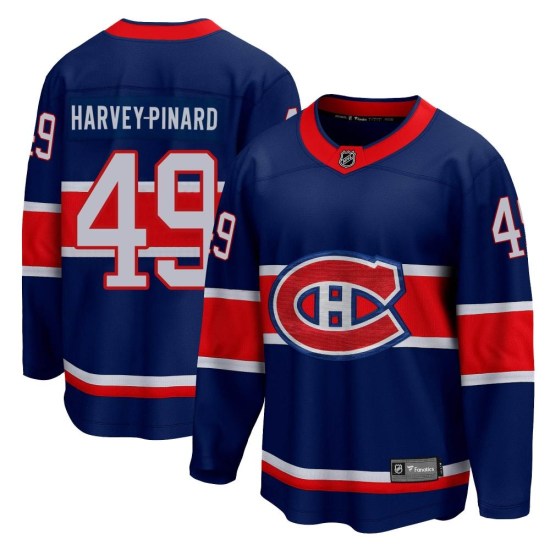 Rafael Harvey-Pinard Montreal Canadiens Youth Breakaway 2020/21 Special Edition Fanatics Branded Jersey - Blue