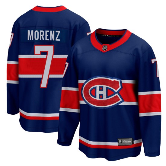Howie Morenz Montreal Canadiens Youth Breakaway 2020/21 Special Edition Fanatics Branded Jersey - Blue