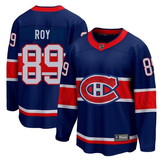 Joshua Roy Montreal Canadiens Youth Breakaway 2020/21 Special Edition Fanatics Branded Jersey - Blue