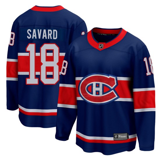 Serge Savard Montreal Canadiens Youth Breakaway 2020/21 Special Edition Fanatics Branded Jersey - Blue