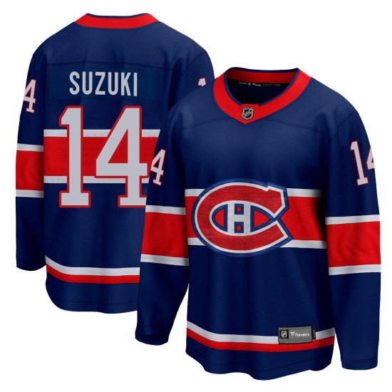 Nick Suzuki Montreal Canadiens Youth Breakaway 2020/21 Special Edition Fanatics Branded Jersey - Blue
