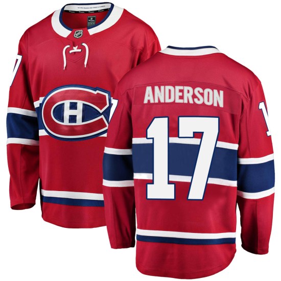 Josh Anderson Montreal Canadiens Youth Breakaway Home Fanatics Branded Jersey - Red