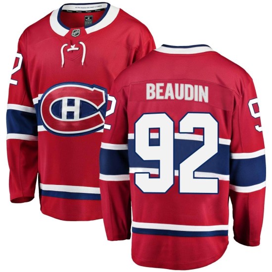 Nicolas Beaudin Montreal Canadiens Youth Breakaway Home Fanatics Branded Jersey - Red