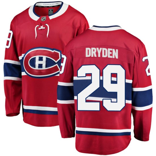 Ken Dryden Montreal Canadiens Youth Breakaway Home Fanatics Branded Jersey - Red
